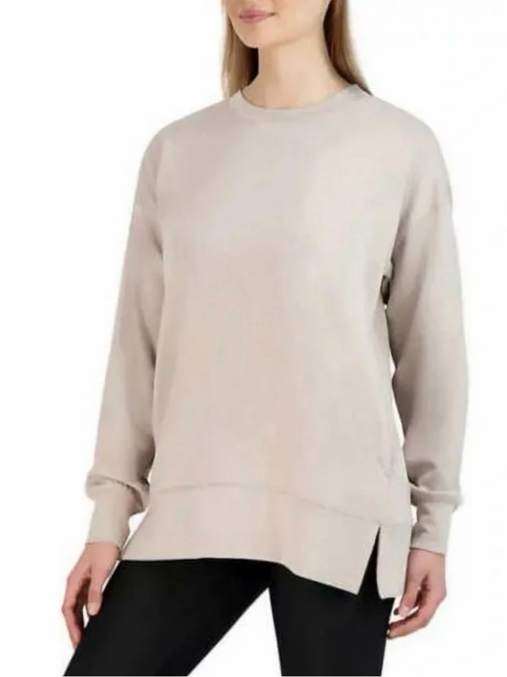 Sage Collection Women's Tan Sucba Crewneck XS Oversized Comfy Travel Lounge